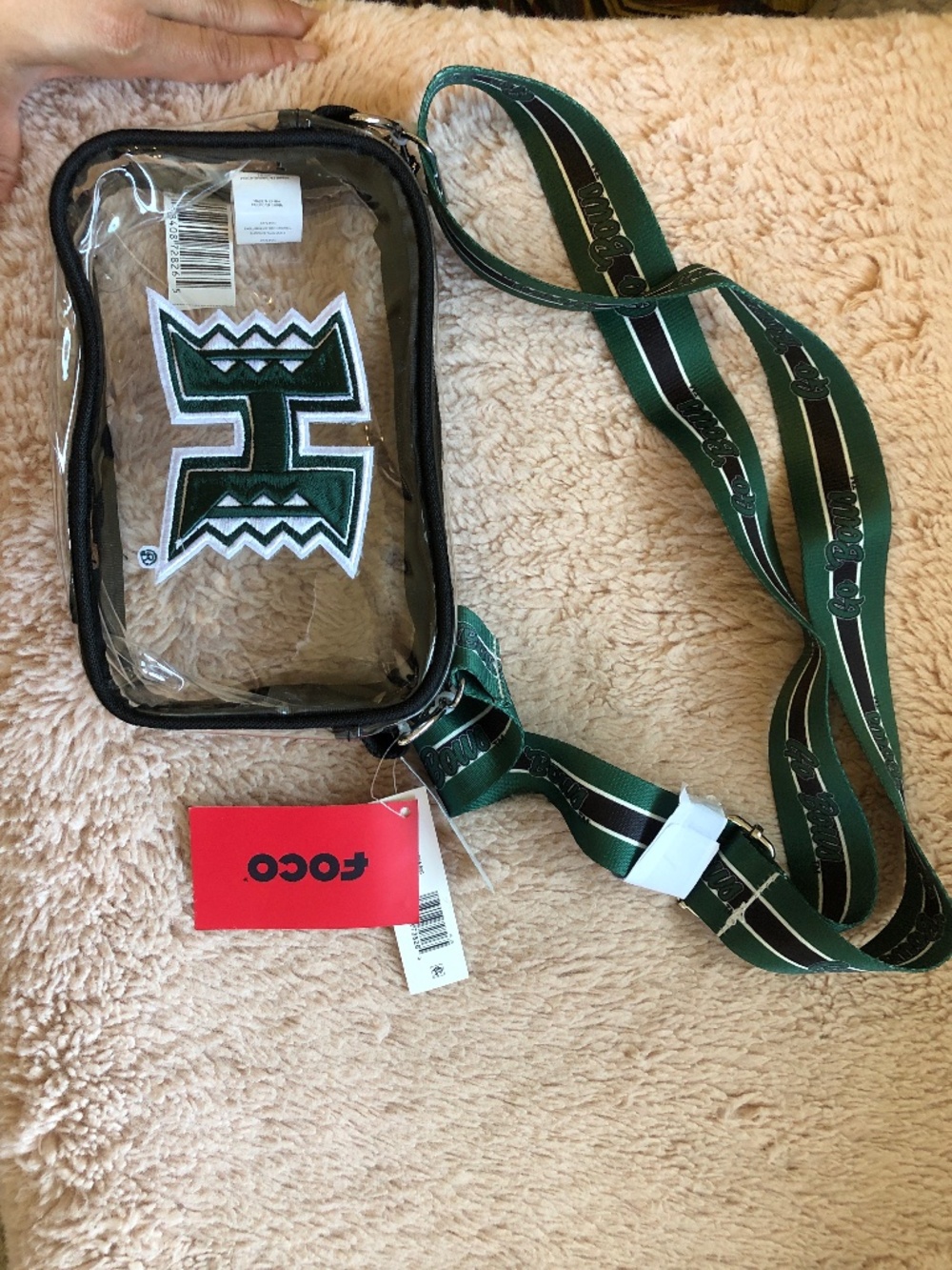 Hawaii Warriors Clear Camera Bag - Go Bows